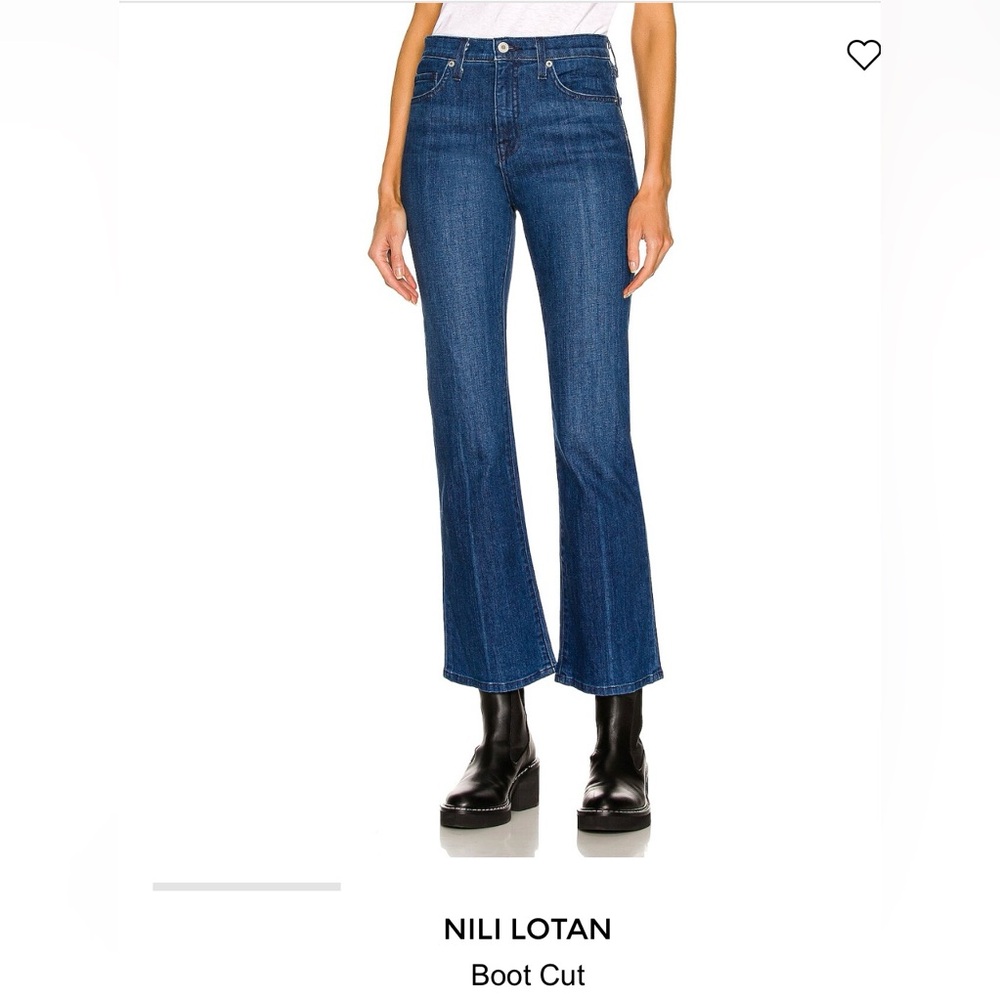 Nili Lotan |  Boot Cut Dark Wash Jeans